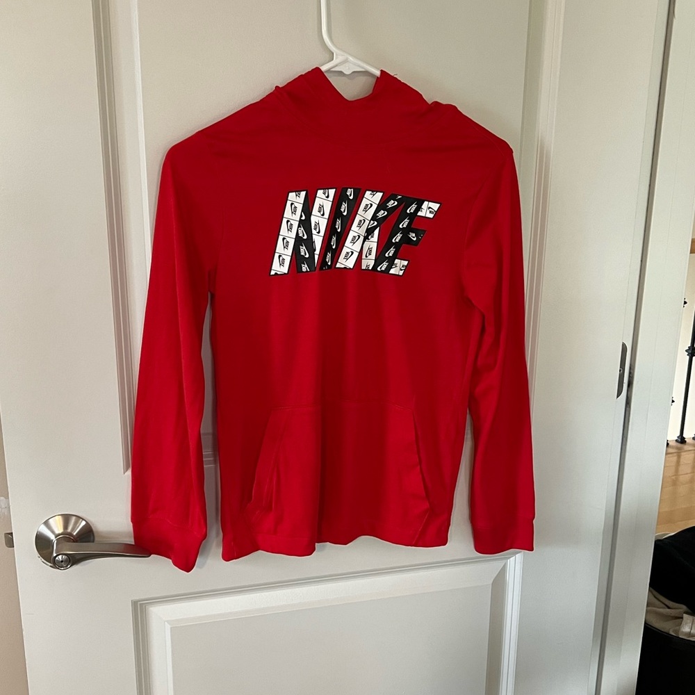 nike red hoodie (boys)